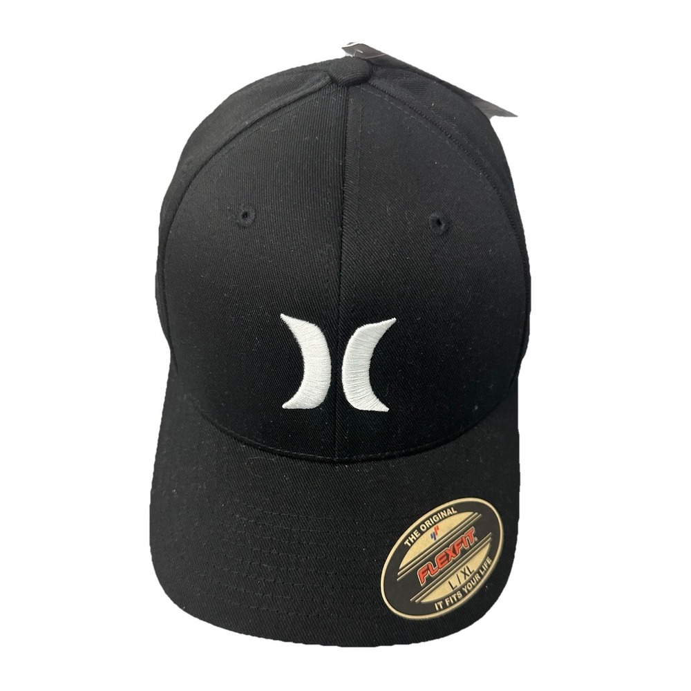Hurley Women's Baseball M One And Only Hat Flexflit Black Cap Size L/XL New